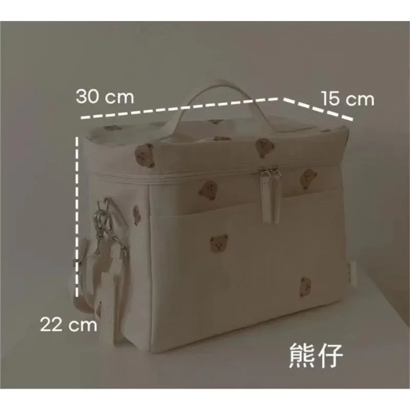 16259-nqrhxk.jpg Bolso pañalera aislante de oso de peluche. Estilo coreano. - Image 5