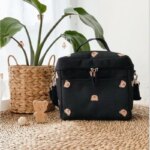 Bolso pañalera aislante de oso de peluche. Estilo coreano. - Image 3