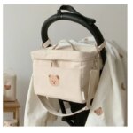 Bolso pañalera aislante de oso de peluche. Estilo coreano. - Image 2