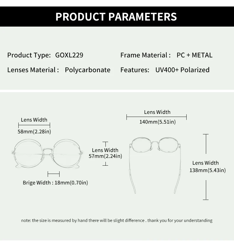 Lentes de sol para mujer. GCV-gafas de sol clásicas para hombre y mujer, lentes de sol con montura redonda, estilo Punk, polarizadas de Metal Lentes de sol para mujer. GCV-gafas de sol clásicas para hombre y mujer, lentes de sol con montura redonda, estilo Punk, polarizadas de Metal