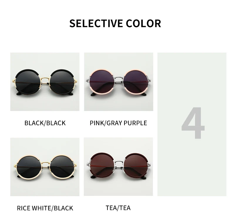 Lentes de sol para mujer. GCV-gafas de sol clásicas para hombre y mujer, lentes de sol con montura redonda, estilo Punk, polarizadas de Metal Lentes de sol para mujer. GCV-gafas de sol clásicas para hombre y mujer, lentes de sol con montura redonda, estilo Punk, polarizadas de Metal