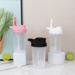 Botella agitadora portátil de 300ml, botella de agua a prueba de fugas para gimnasio, entrenamiento físico al aire libre, taza mezcladora deportiva - Image 3