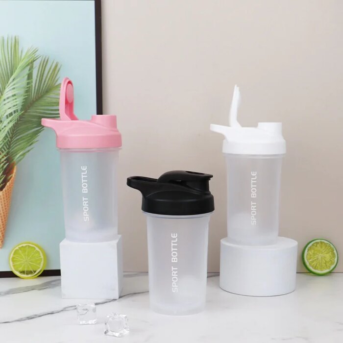 Botella agitadora portátil de 300ml, botella de agua a prueba de fugas para gimnasio, entrenamiento físico al aire libre, taza mezcladora deportiva - Image 3