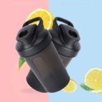 Botella agitadora portátil de 300ml, botella de agua a prueba de fugas para gimnasio, entrenamiento físico al aire libre, taza mezcladora deportiva - Image 5