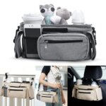 Bolsa colgante para carriola, bolsa para mamás, porta botellas, bolsas de pañales, accesorios para cochecito de bebé - Image 4