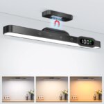 Luz nocturna regulable de 5W, luz de maquillaje ajustable de 3 colores con 2500mAh recargable para armario, mesita de noche y escritorio