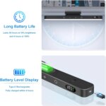 Luz nocturna regulable de 5W, luz de maquillaje ajustable de 3 colores con 2500mAh recargable para armario, mesita de noche y escritorio - Image 4