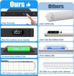 Luz nocturna regulable de 5W, luz de maquillaje ajustable de 3 colores con 2500mAh recargable para armario, mesita de noche y escritorio - Image 6