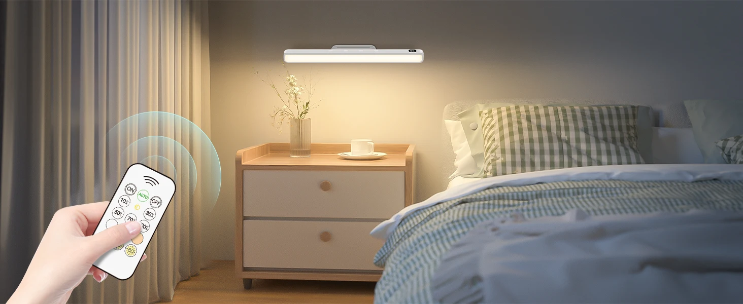 Luz nocturna regulable de 5W, luz de maquillaje ajustable de 3 colores con 2500mAh recargable para armario, mesita de noche y escritorio Luz nocturna regulable de 5W, luz de maquillaje ajustable de 3 colores con 2500mAh recargable para armario, mesita de noche y escritorio