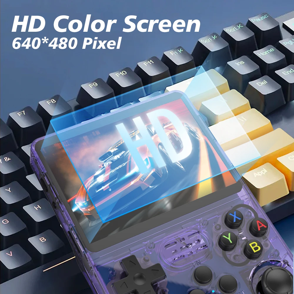 Consola de videojuegos portátil Retro R36S, 128G, sistema Linux, pantalla IPS de 3,5 pulgadas Consola de videojuegos portátil Retro R36S, 128G, sistema Linux, pantalla IPS de 3,5 pulgadas