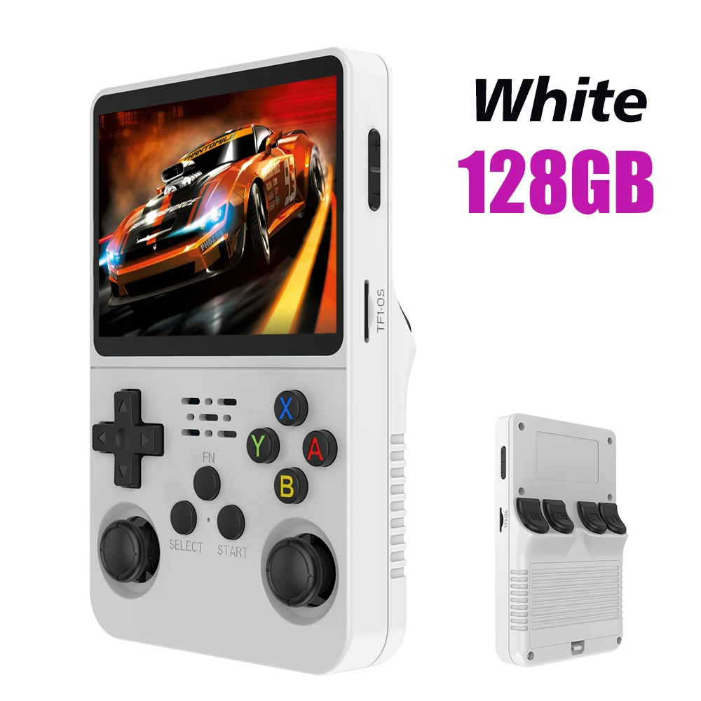 Consola de videojuegos portátil Retro R36S, 128G, sistema Linux, pantalla IPS de 3,5 pulgadas Consola de videojuegos portátil Retro R36S, 128G, sistema Linux, pantalla IPS de 3,5 pulgadas