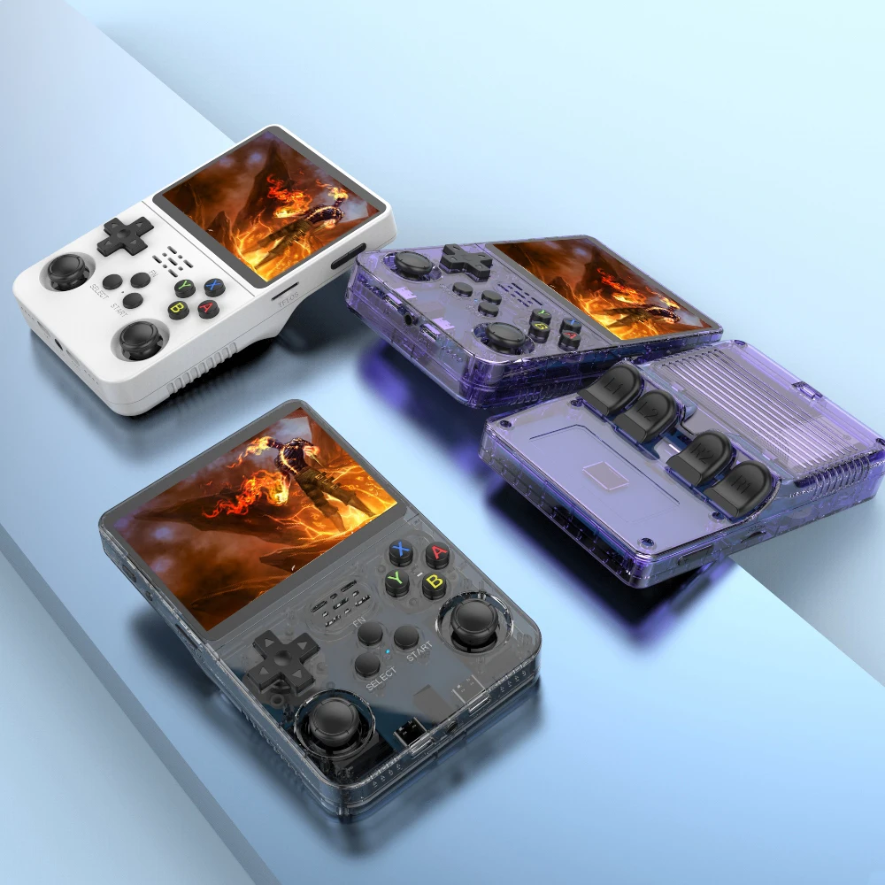 Consola de videojuegos portátil Retro R36S, 128G, sistema Linux, pantalla IPS de 3,5 pulgadas Consola de videojuegos portátil Retro R36S, 128G, sistema Linux, pantalla IPS de 3,5 pulgadas