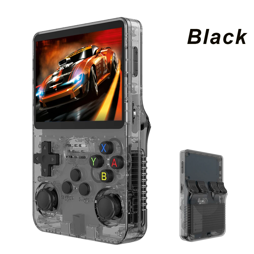 Consola de videojuegos portátil Retro R36S, 128G, sistema Linux, pantalla IPS de 3,5 pulgadas Consola de videojuegos portátil Retro R36S, 128G, sistema Linux, pantalla IPS de 3,5 pulgadas