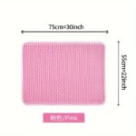 Estera de arena para gatos de gran tamaño, diseño avanzado de doble capa en forma de panal, resistente al agua para orina, fácil limpieza, Control de dispersión, se puede limpiar - Image 4