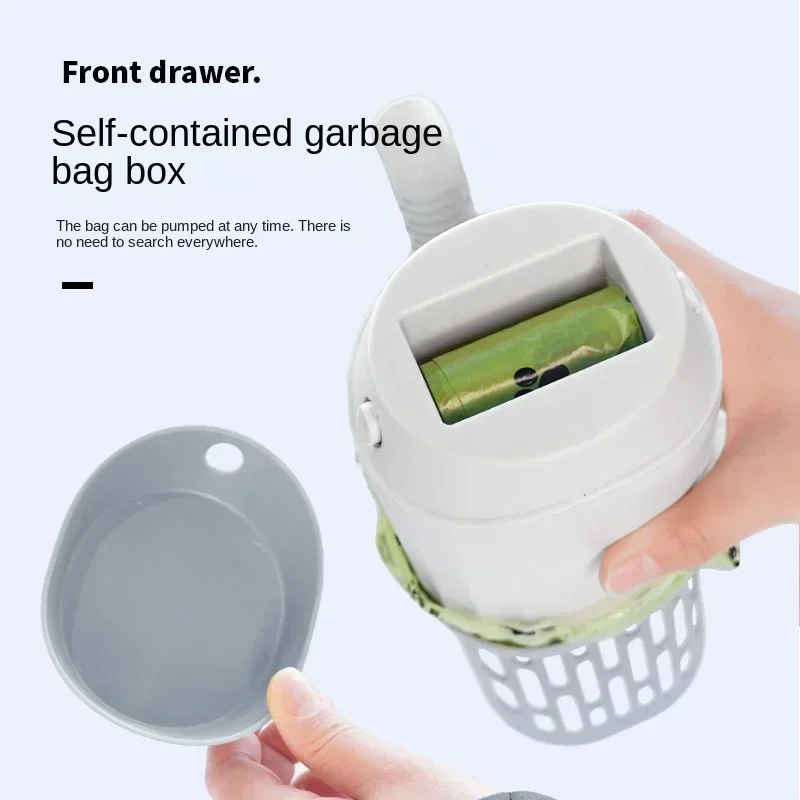 17433-m8vgup.jpg Pala para arena para gatos con bolsa de repuesto, filtro recolector de basura y eses, suministros de bolsas para recolector - Image 4