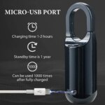 Candado de huella digital, cerradura inteligente sin llave para casillero, cerradura de gimnasio recargable, cerradura de casillero escolar, cerradura biométrica, cerradura de mochila - Image 2