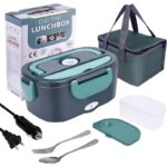 Lonchera eléctrica de 1,5 L y 60W, calentador de alimentos portátil para coche o hogar, a prueba de fugas, calefacción para el almuerzo, microondas de viaje - Image 3