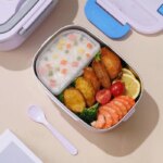 Lonchera eléctrica de 1,5 L y 60W, calentador de alimentos portátil para coche o hogar, a prueba de fugas, calefacción para el almuerzo, microondas de viaje - Image 2