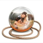 Reproductor de vídeo en bola de cristal 3D, bola electrónica de memoria, recuerdo para familiares y amigos