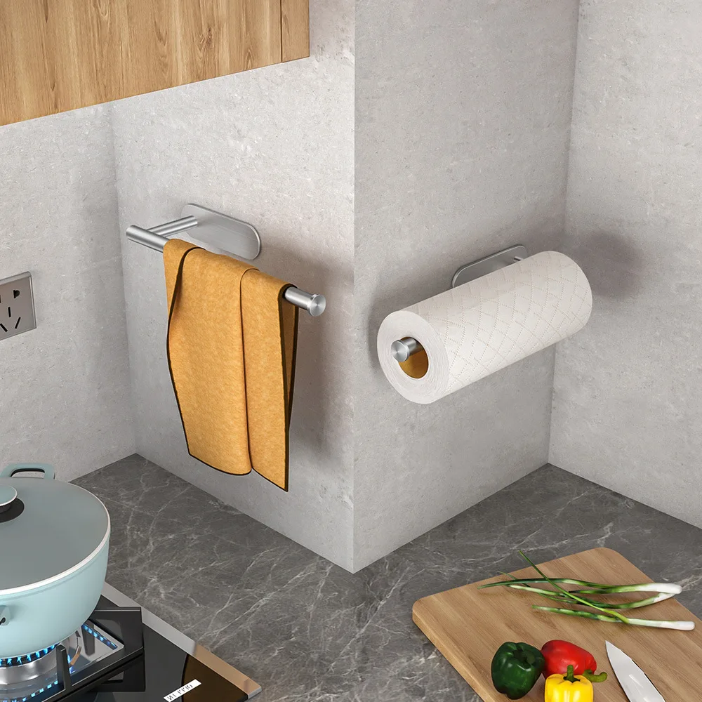 Soporte para papel de cocina, colgador de pañuelos, dispensador de papel higiénico, servilletero, accesorios de baño o cocina Soporte para papel de cocina, colgador de pañuelos, dispensador de papel higiénico, servilletero, accesorios de baño o cocina