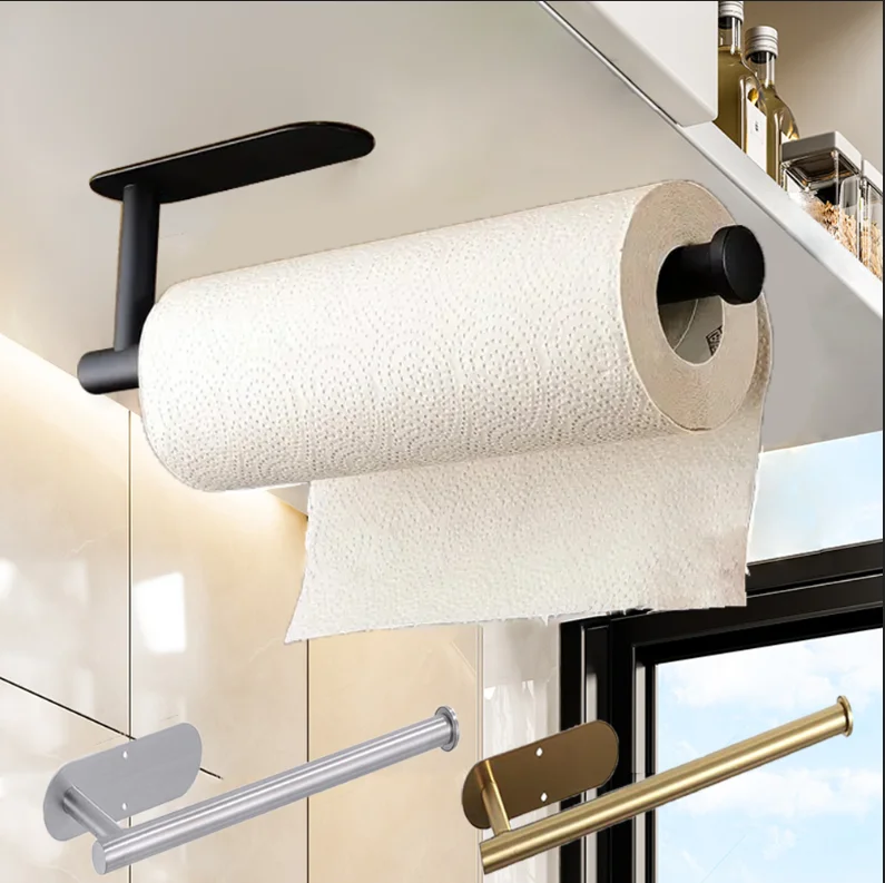 Soporte para papel de cocina, colgador de pañuelos, dispensador de papel higiénico, servilletero, accesorios de baño o cocina Soporte para papel de cocina, colgador de pañuelos, dispensador de papel higiénico, servilletero, accesorios de baño o cocina