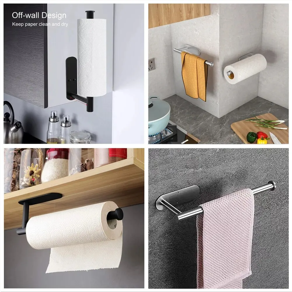 18623-k9hlao.jpg Soporte para papel de cocina, colgador de pañuelos, dispensador de papel higiénico, servilletero, accesorios de baño o cocina - Image 6