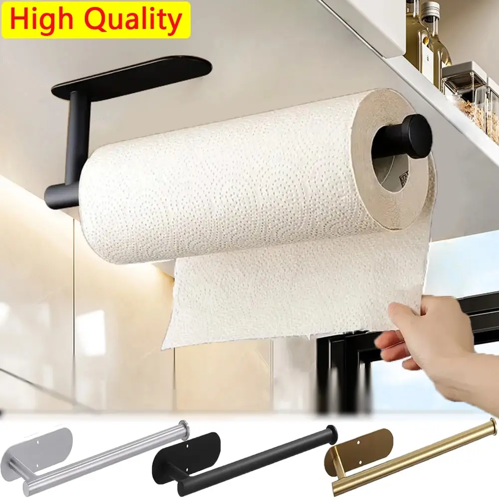 18623-lsfg2l.jpg Soporte para papel de cocina, colgador de pañuelos, dispensador de papel higiénico, servilletero, accesorios de baño o cocina - Image 1
