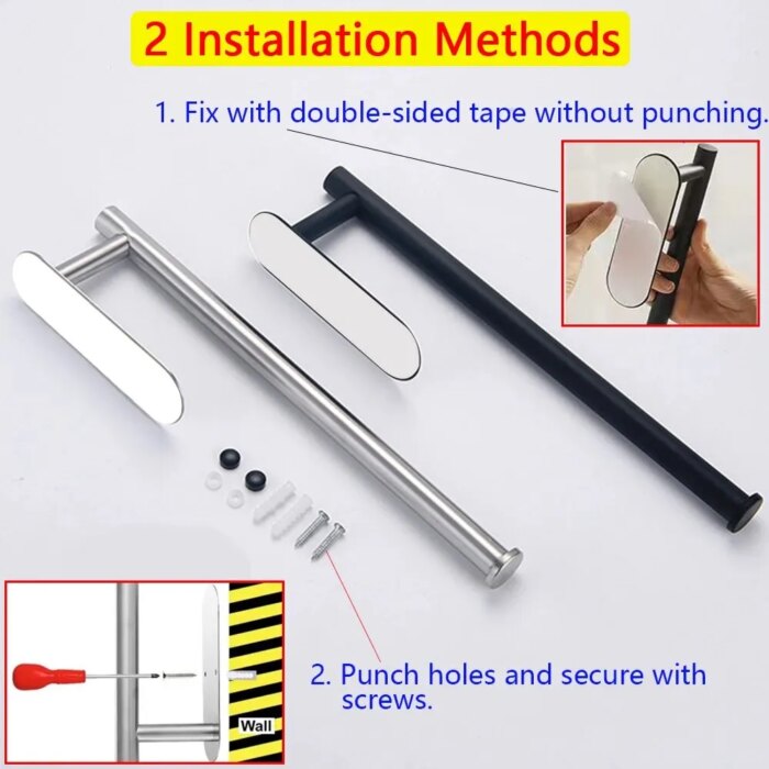 Soporte para papel de cocina, colgador de pañuelos, dispensador de papel higiénico, servilletero, accesorios de baño o cocina - Image 4
