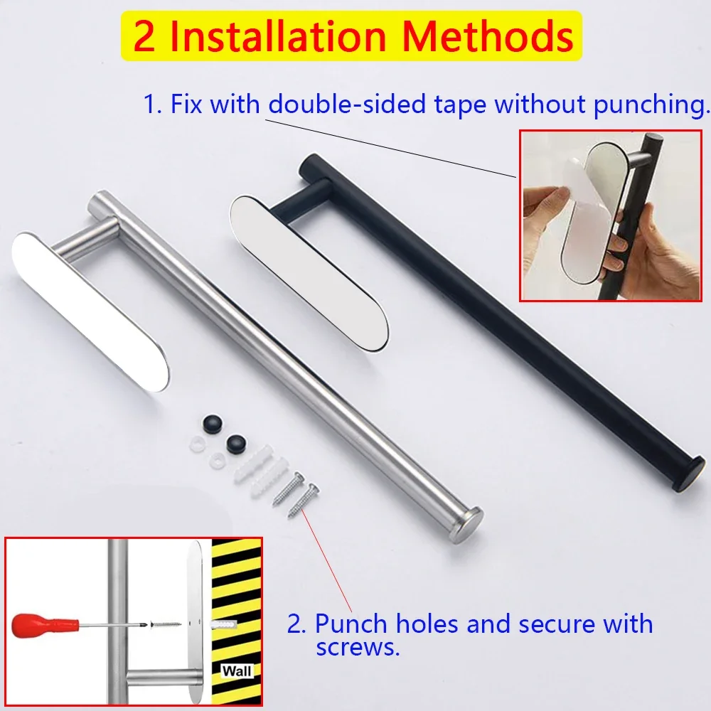 Soporte para papel de cocina, colgador de pañuelos, dispensador de papel higiénico, servilletero, accesorios de baño o cocina Soporte para papel de cocina, colgador de pañuelos, dispensador de papel higiénico, servilletero, accesorios de baño o cocina