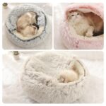 Cats Round Plush Bed - Image 5