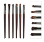 Ultra Soft Goat Hair Eye Makeup Brushes 6 Pcs Set