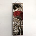 Samurai and Tiger Printed Ukiyoe Style Wall Pictures - Image 5