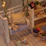 Mini casa de muñecas con gatito, rompecabezas 3D, Kit de construcción de modelos, decoración creativa para habitación y dormitorio con muebles, regalos artesanales de madera - Image 3