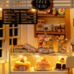 Mini casa de muñecas con gatito, rompecabezas 3D, Kit de construcción de modelos, decoración creativa para habitación y dormitorio con muebles, regalos artesanales de madera - Image 5