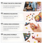 Rompecabezas redondo de madera de pavo real, rompecabezas de madera con forma de Animal Irregular, rompecabezas para adultos, juguetes, regalo de Festival para amigos y familiares - Image 5