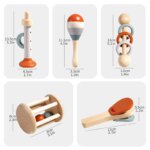 5 uds instrumentos musicales para bebés sonajero sensorial juguetes educativos para edades tempranas juguetes musicales para bebés juguetes Montessori regalos de cumpleaños para niños - Image 6