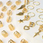 45 Uds. Anillo para el cabello trenzado de aleación, anillo para el cabello para rastas, accesorios para el cabello estilo Hippie, joyería para el cabello Loc para trenzas para niñas y mujeres - Image 3